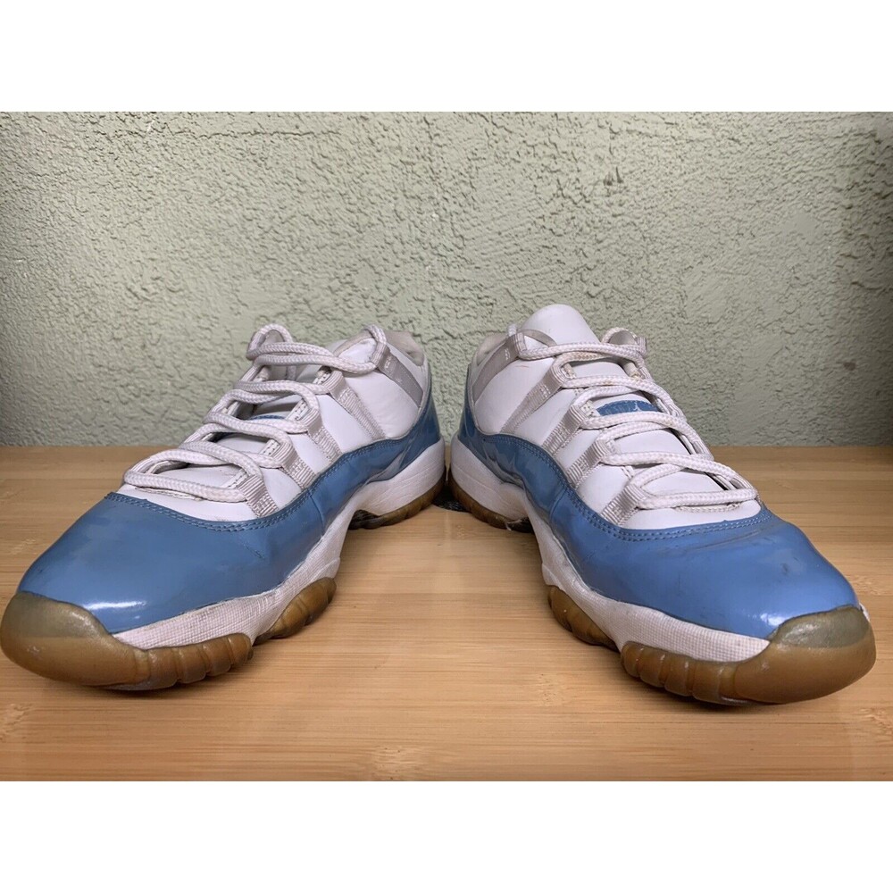 2001 Nike Air Jordan XI 11 Retro Low WHITE COLUMBIA BLUE Space Jams Sz 10.5 - Picture 3 of 8